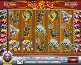 5 Reel Circus is a Rival Gaming Circus Themed Slot