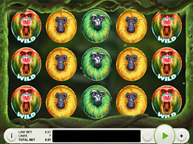 7 Monkey Slot Bonus Screen