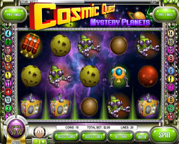 Cosmic Quest Mystery Planets Slot Screenshot