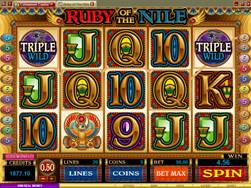 Ruby of the Nile Slot Screenshot